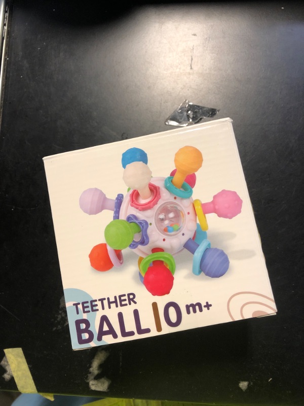 Photo 1 of Baby Sensory Teething Toys - Baby Teether & Rattle - Gifts for Infant Newborn Boys Girls 0 3 6 9 12 18 Months - Toddler Montessori Educational Learning Toys