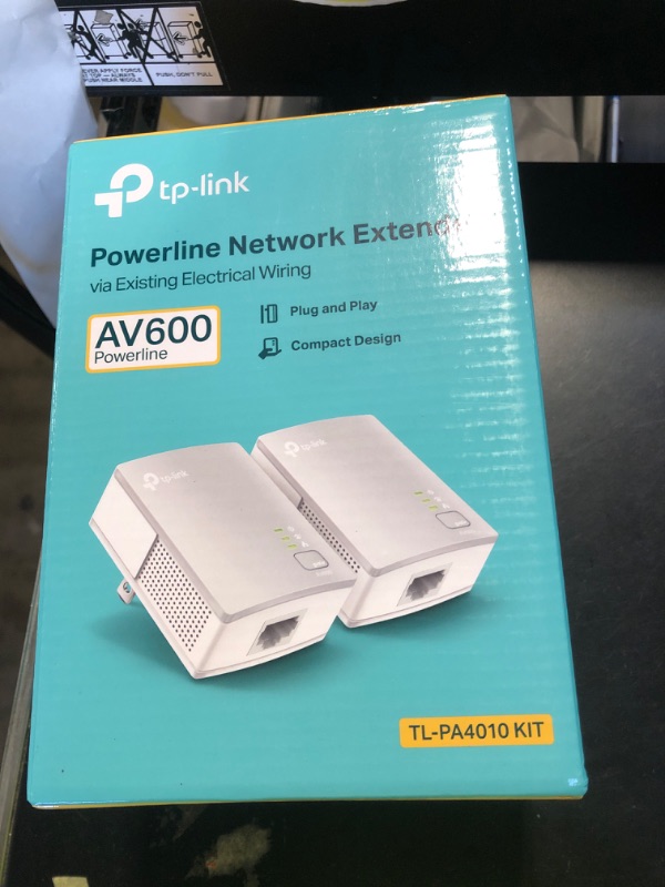 Photo 1 of TP-Link AV600 Powerline Ethernet Adapter Kit - Gigabit Port, Plug Pair &Play, Power Saving, Nano Sized Powerline Network Adapter (TL-PA4010 KIT)
