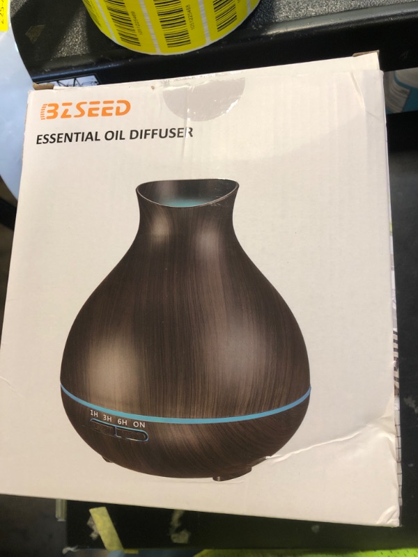Photo 1 of BZseed Aromatherapy Essential Oil Diffuser, 550ml Ultrasonic Fragrant Oil Large Room Humidifier, Diffusers for Home with Timer and Waterless Auto-Off, 7 Color LED Lights,Cool Mist Humidifiers