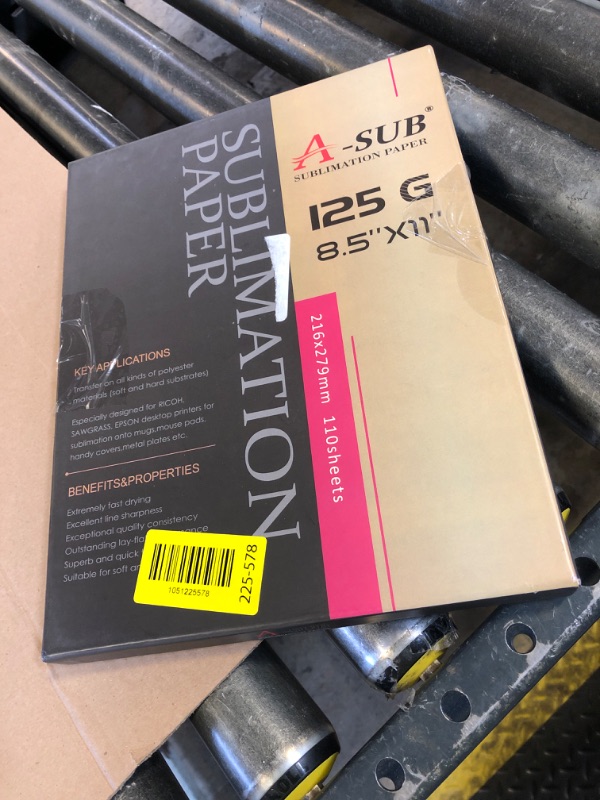 Photo 1 of A-SUB Sublimation Paper 8.5x11 Inch 110 Sheets ONLY Compatible with Sublimation Printer and Sublimation Ink 125g