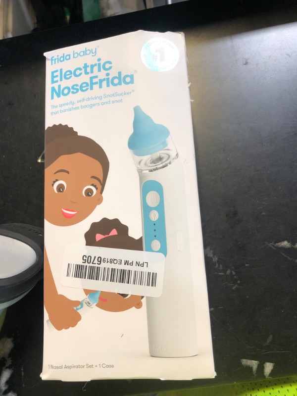 Photo 1 of Frida Baby Electric NoseFrida Nasal Aspirator for Baby, Nose Sucker for Baby & Toddler, Upgraded Nasal Aspirator for Congestion + Allergy Relief with 3 Suction Levels, 2 Silicone Tips, USB