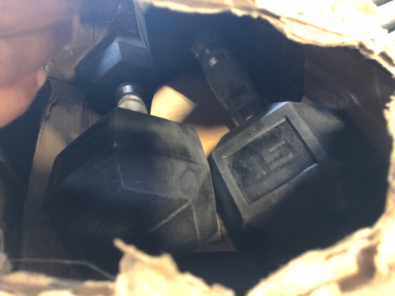 Photo 1 of CAP Barbell 50lb Coated Hex Dumbbells, 10x2 15x2, Part of 150lb Set