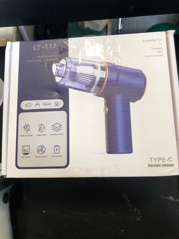 Photo 1 of Bug Vacuum Catcher,Cordless Handheld Vacuum Cleaner Rechargeable Bug Catcher Strong Suction with Multifunctional Suction Nozzle for Home Office Insect Stink Bug Moth Spider and Car Cleaning Blue