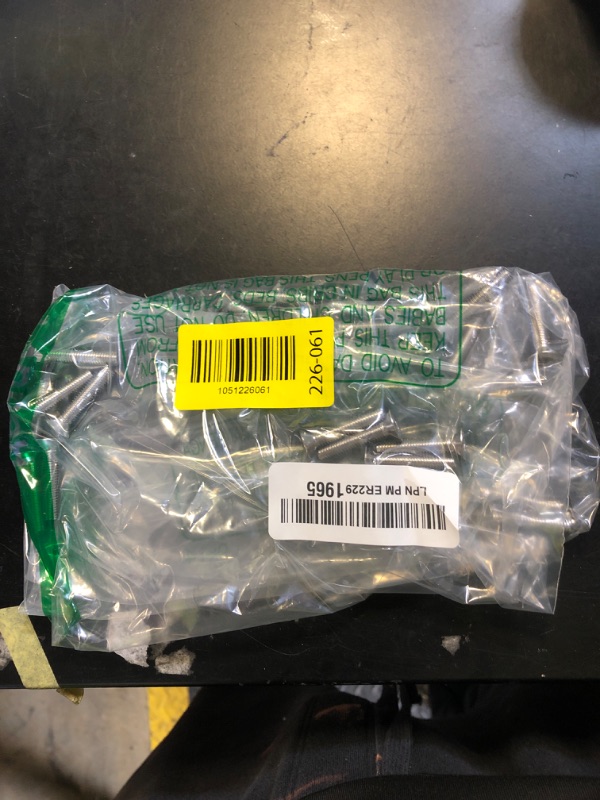 Photo 1 of M6-1.0×30mm 304 Stainless Steel Countersunk Head Torx Screws 20pcs, Full Thread Screws, Standard Torx Drive Head. (Size: M6x30mm)