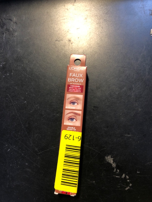 Photo 1 of L'Oreal Paris Faux Brow, Hair-Like, Filling Eyebrow Pen with Double-Brush Tip, Fast & Precise Eyebrow Makeup, Auburn, 0.04 Fl Oz