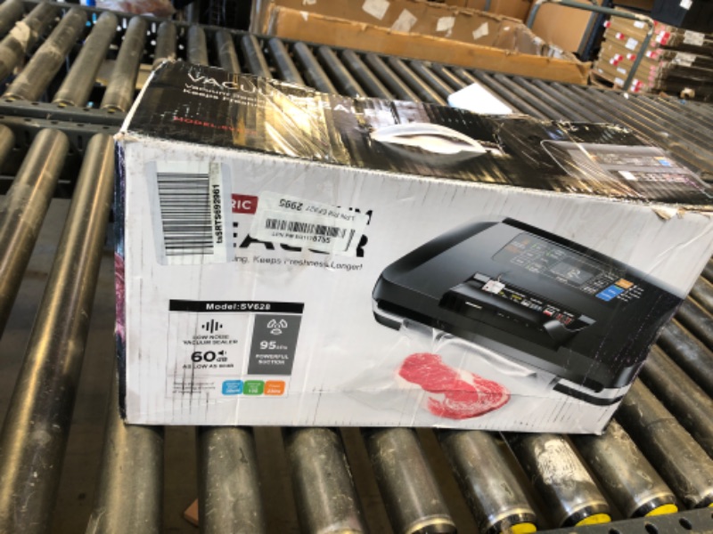 Photo 1 of 95kpa Vacuum Sealer, Commercial Fully Automatic Food Sealer, Powerful Sealing System, Double Heat Seal, Built-in Cutter and Bag Storage, 1 Roll Bag and 10 Precut Bags