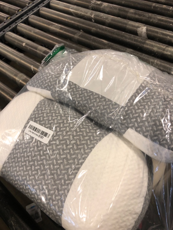 Photo 1 of Momcozy Plus W Shaped Pregnancy Pillow for Sleeping, Adjustable Maternity Pillow for Side Sleepers, Portable Wedge Belly Support, Compact Design for Back Belly and HIPS, Grey and White