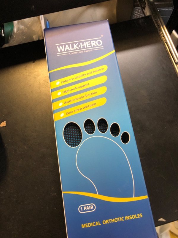 Photo 1 of Plantar Fasciitis Insoles for Men Women - Orthotics Inserts, Shoe Insoles Arch Support Flat Feet Inserts Work Boot Insoles for Standing All Day (Mens 10-10 1/2 | Womens 12-12 1/2)