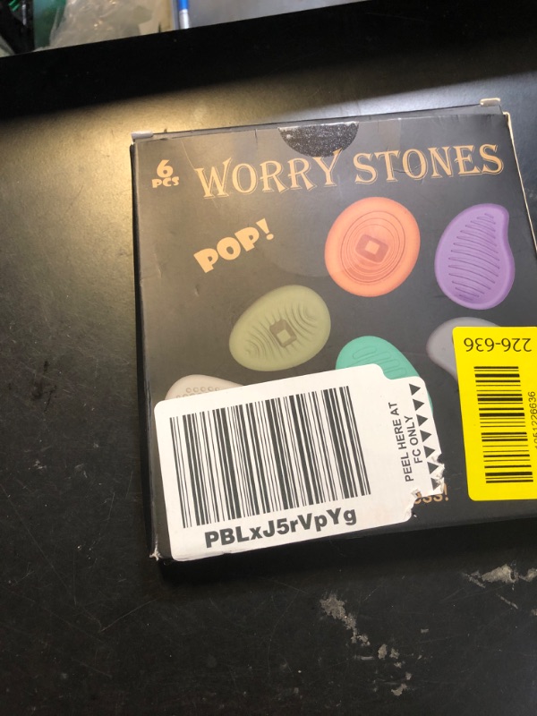 Photo 1 of Fidget Toys Worry Stones for Anxiety:6 Pack Sensory Toys for Stress-Silent Fidget Stones-Autism Special Needs Stress Relief Silicone Pressure Relieving-Classroom Prizes-Pop it Party Favors for Kids