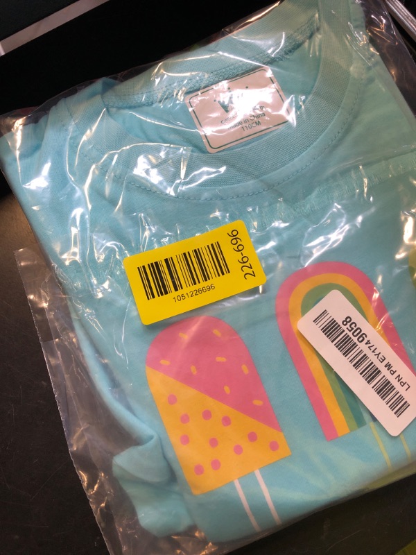 Photo 1 of Little Bitty Cotton 4t Girls Clothes Long Sleeve Blue Ice Creams Pattern Fall & Winter Clothes for Kids 4T