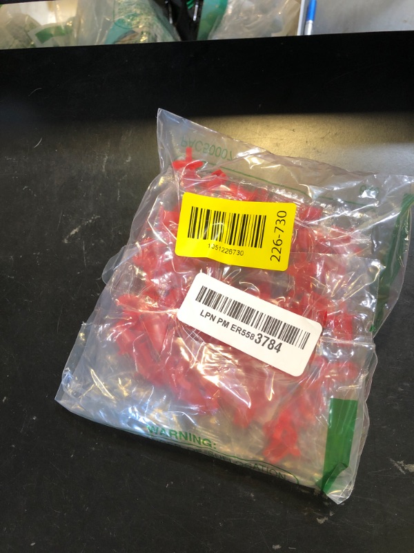Photo 1 of 100pcs 02-55035 Anti-Short Bushing, 5/16 Inch FMC Electrical Cable Bushing Red Head Electrical Wire Connectors for 14/2-12/2 Cable