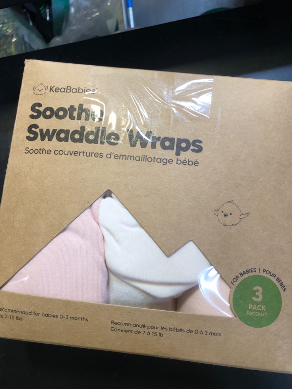 Photo 1 of KeaBabies 3-Pack Organic Baby Swaddle Sleep Sacks - Swaddles for Newborns, Infant 0-3 Months, Baby Girls, Boys, Soft & Snug Newborn Sleep Sack, Nursery Swaddling Blankets (Angelic)