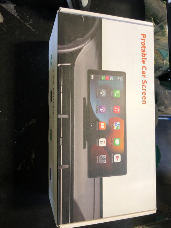 Photo 1 of Portable Carplay Screen for Car, 10.26" Wireless Carplay & Android Auto Car Play Touchscreen with 1080P Backup Camera,GPS Navigation,Voice Control,5.0 Bluetooth (10.26inch)