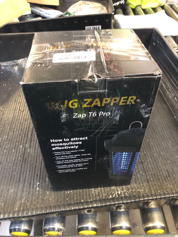 Photo 1 of GOOTOP Bug Zapper Outdoor, Mosquito Zapper, 3 Prong Plug in Electric Fly Zapper, Mosquito Killer, Fly Traps, Flying Insects Zapper Indoor Outdoor 90-130V, 4200V, ABS Plastic Outer (Black)