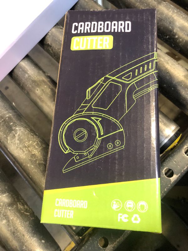 Photo 1 of Cordless Electric Scissors: 4V Rechargeable Rotary Cardboard Cutter, 3000mAh Battery, with LED Light, 2 Blades, Box Cutter for Fabric Carpet Carton Plastic Leather Cloth