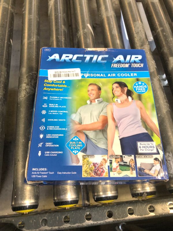 Photo 1 of Arctic Air Freedom Touch Personal Neck Fan, 3-Speed Rechargeable Cooling Device, Long-lasting, Lightweight Portable Neck Cooler, Flexible Band & Thermo-Electric Cooling Plate for Hot Weather