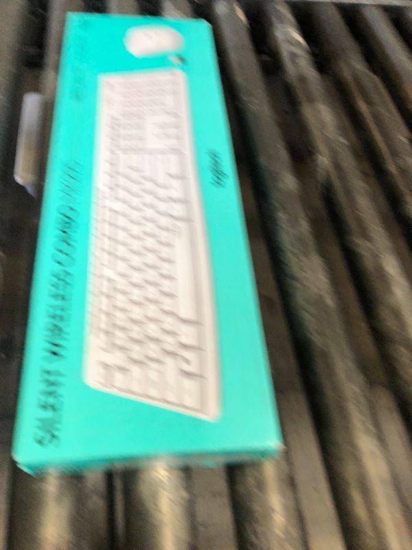 Photo 1 of Logitech MK295 Wireless Mouse & Keyboard Combo with SilentTouch Technology, Full Numpad, Advanced Optical Tracking, Lag-Free Wireless, 90% Less Noise - Off White