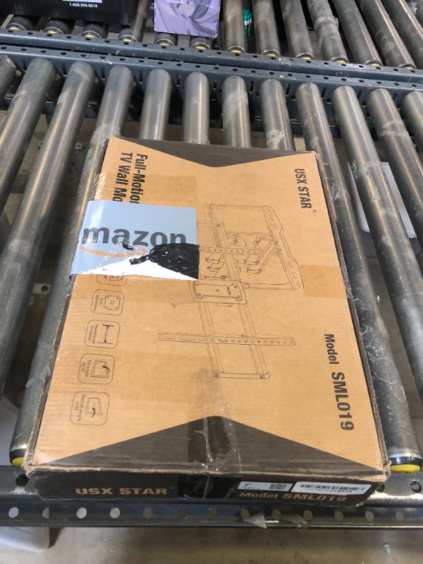Photo 1 of USX STAR UL Listed Full Motion TV Wall Mount Bracket for Most 37-86 inch TVs, Swivel Tilt Extension Level TV Mount, Max VESA 600x400mm, Holds up to 132lbs & 16" Wood Studs with Hole Drilling Template