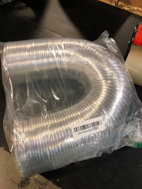Photo 1 of Steelsoft Heavy Duty 4"Flexible Dryer Vent Exhaust Duct Hose 3 Feet for Tight Space, Extra Thick(6-ply) Aluminum Foil Ducting Kit with 2 Key Hose Clamps