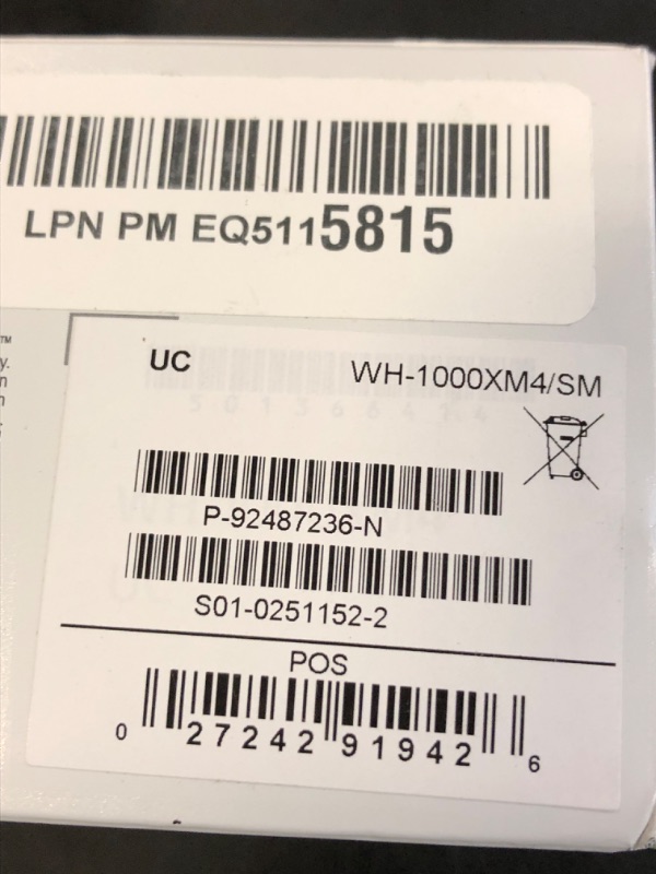 Photo 1 of Sony WH-1000XM4 Wireless Premium Noise Canceling Overhead Headphones with Mic for Phone-Call and Alexa Voice Control, Silver WH1000XM4