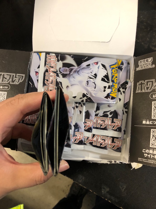 Photo 1 of -OPEN BOX AND PACKS - Pokemon Card Game Scarlet & Violet Expansion Pack, White Flare, Box