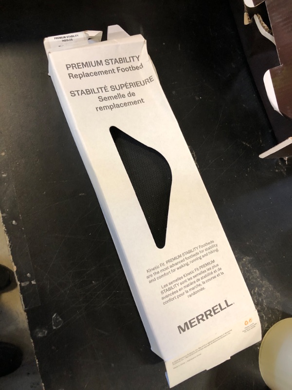 Photo 1 of MERRELL Premium Stability Shoe Insoles for Men - Premium Orthotic Arch Support Insoles with Rigid Cork Layer, Deep Heel Cup, Odor Control, Work Boot, Foot Pain, Standing/For Medium to High Arch Height