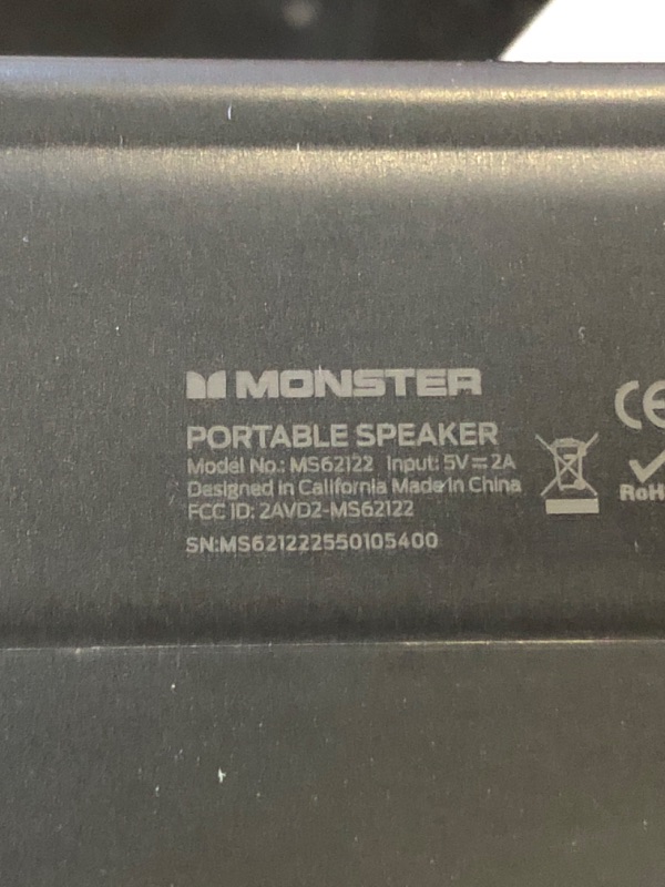 Photo 1 of Monster Shock Plus Bluetooth Speaker, Portable Speaker with 30W Loud Stereo Sound, Bluetooth 5.4, TWS Pairing, 15H Playtime, Support AUX/TF Card, IPX6 Waterproof Wireless Speakers for Home, Outdoor