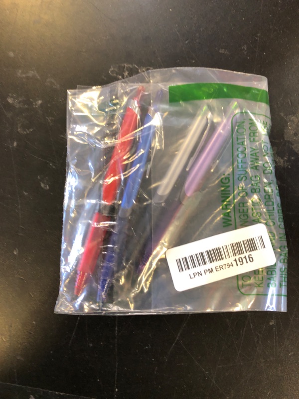 Photo 1 of Pilot Precise V10 Retractable Rolling Ball Pens, Bold Point, 1.0 mm, Assorted, Pack Of 4 Pens