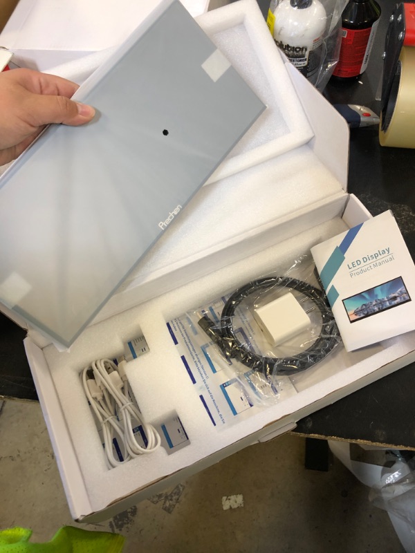 Photo 1 of 12.3 Inch Touchscreen Secondary Monitor, IPS Stretched Bar LCD Travel Touch Display 1920 * 720 HDMI USBC, Portable Touch Screen for Laptop Computer Windows Aida64 GPU CPU RAM Monitoring