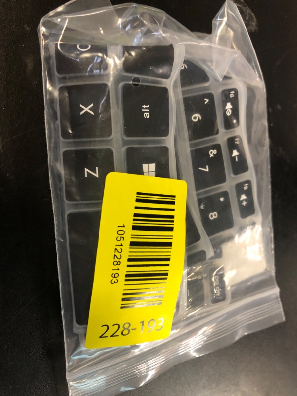 Photo 1 of uxcell 1 PC Ultra Thin Silicone Keyboard Cover Protector, QWERTY Layout Protective Keyboard Skin Laptop Keyboard Cover Film Accessories for HP Pavilion 15 Laptop, Clear Black