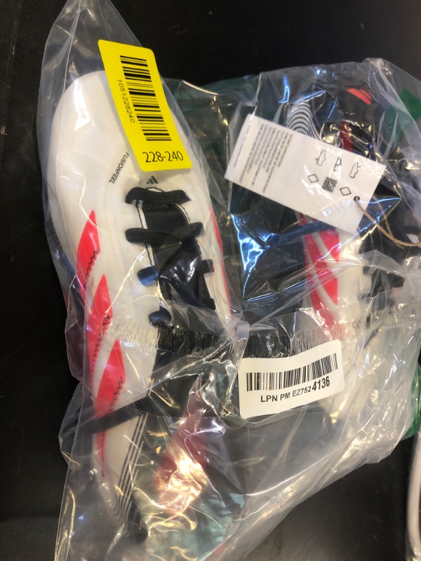 Photo 1 of adidas Copa Pure 3 League Firm Multi Ground Sneaker, White/Lucid Red/Black, 2.5 US Unisex Little Kid