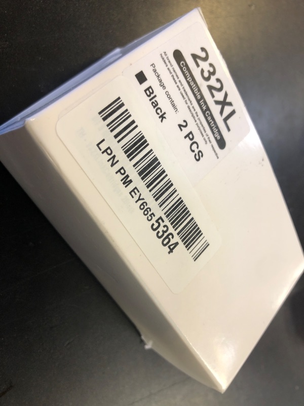 Photo 1 of 232XL T232 Ink Cartridges 2 Black Remanufactured for Epson 232XL Ink Cartridges Combo Pack for Expression Home XP-4200 XP-4205 Workforce WF-2930 WF-2950 XP4200 WF2950 (2 Black)