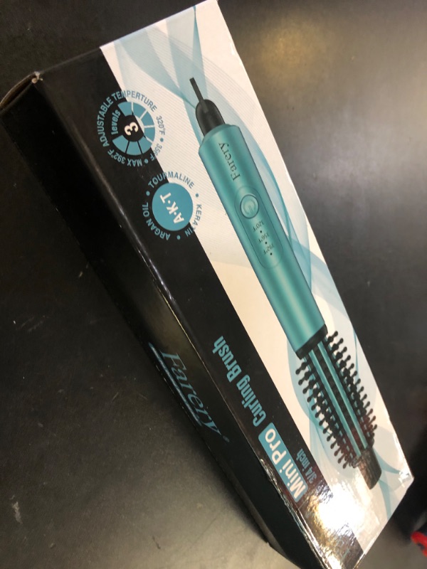Photo 1 of FARERY Mini Thermal Brush 3 Temperature Adjustable, 3/4 Inch Travel Curling Iron for Short Hair, Heated Round Brush for Touch-ups and Small Curls, Lightweight Curling Wand for Thin Hair, Dual Voltage
