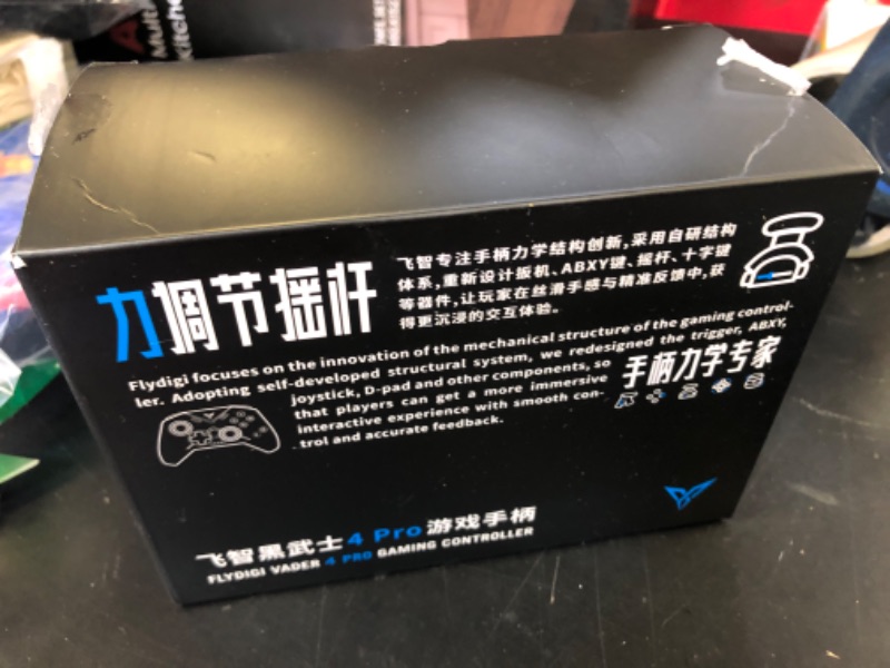 Photo 1 of FLYDIGI Vader 4 Pro Controller Force Adjustment Lever Joystick, Hall & Micro Triggers, 1000Hz Report Rate, 4-Motor Stereo Vibration, 800mAh, Multi-Platform for PC/NS/Android/TV (No Xbox/PS)