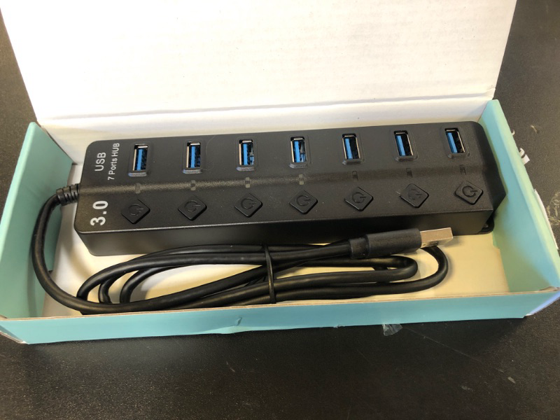 Photo 1 of   USB Hub Splitter 3.0 for Laptop Desktop USB Adapter with Individual Switches
