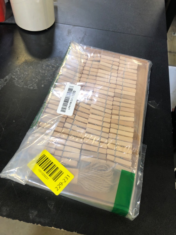 Photo 1 of 1.35 Inch Mini ClothesPins for Photo?100 Pcs? with 32 Feet Jute Twine?Mini Clothes Pins for Crafts,Wooden Small Clothes Pins for Pictures,Tiny Decorative Clothespins for Baby Shower(Natural Color)
