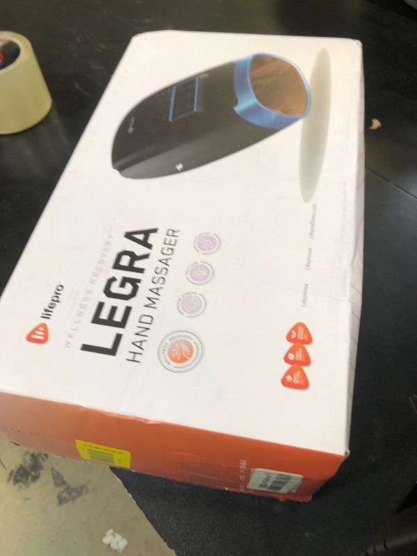 Photo 1 of LifePro Legra Hand Massager with Heat and Compression - Finger, Wrist, and Palm Massager with 5 Modes - Pressure Point Therapy for Sensitive Hands, Relaxation, and Comfort