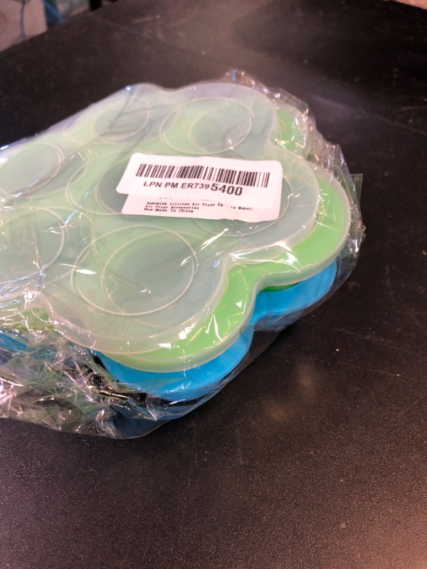 Photo 1 of XANGNIER Silicone Air Fryer Egg bite Mold with Lid-Alternative to Sous Vide Bite Maker,Air Fryer Accessories,2 Pack
