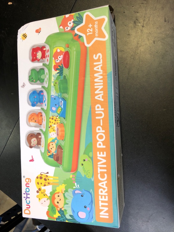 Photo 1 of Duchong Pop Up Toys for 1 Year Old Boy Girls, Interactive Cause and Effect Learning Toys with Music & Light for Baby 6 7 8 9 10 11 12 Months, Christmas Birthday 1st Gifts for Toddlers