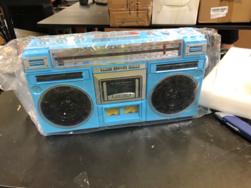 Photo 1 of Portable Cassette Tape Player - Retro Boombox Cassette Player, FM MW SW1 SW2 Radio Stereo, Bluetooth CasetteTape Player Recorder