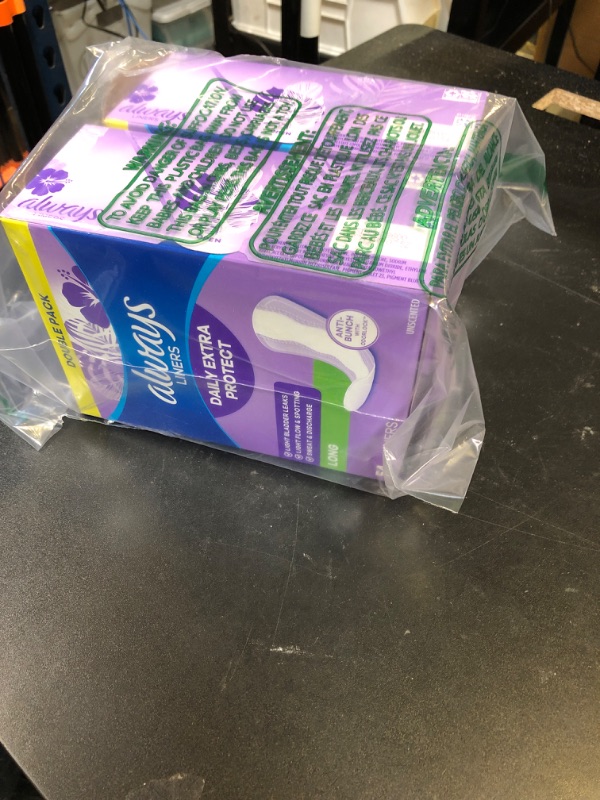 Photo 1 of Always Daily Extra Protect Liners, Long Length, Unscented Panty Liners, 108 Count
