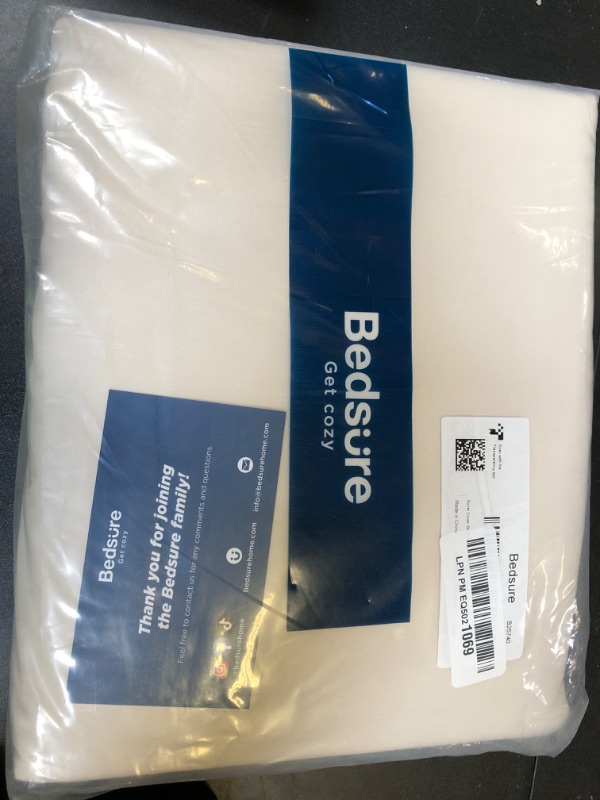 Photo 1 of Bedsure Oat Milk Duvet Cover King Size - 3 Pieces Prewashed Cotton-Like Extra Soft Bedding Set, Includes 1 Duvet Cover 104x90 Inches with Zipper Closure & 2 Pillow Shams, Comforter Not Included