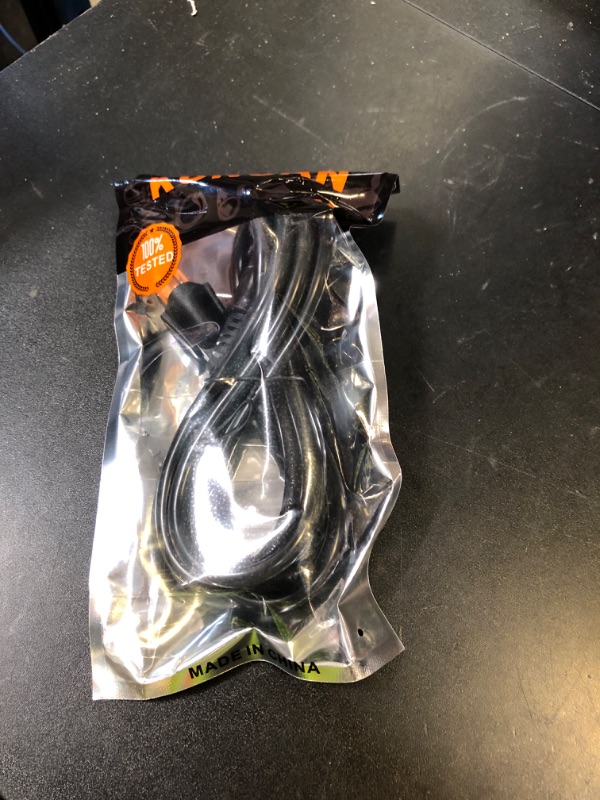 Photo 1 of KUNCAN 6Ft Computer Power Cord - Universal PC Power Supply Cord, Standard NEMA 5-15P to IEC C13, SVT 18AWG/3C, 125V 10A, 3 Prong Monitor AC Power Cable for Electronics, TV, Printer, Projector, Radio