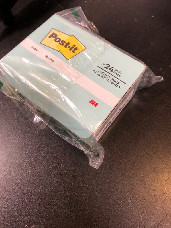 Photo 1 of Post-it Notes, 1.5x2 in, 24 Pads, America's #1 Favorite Sticky Notes, Beachside Café Collection, Pastel Colors, Clean Removal, Recyclable