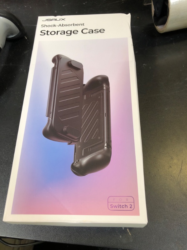 Photo 1 of JSAUX Split Protective Case for Nintendo Switch 2, TPU Middle Frame & PC Front Cover, Non-Slip Ergonomic Grip, Storage for 10 Game Cards, Supports Stand Use, Shock Absorption & Anti-Scratch-PC0114