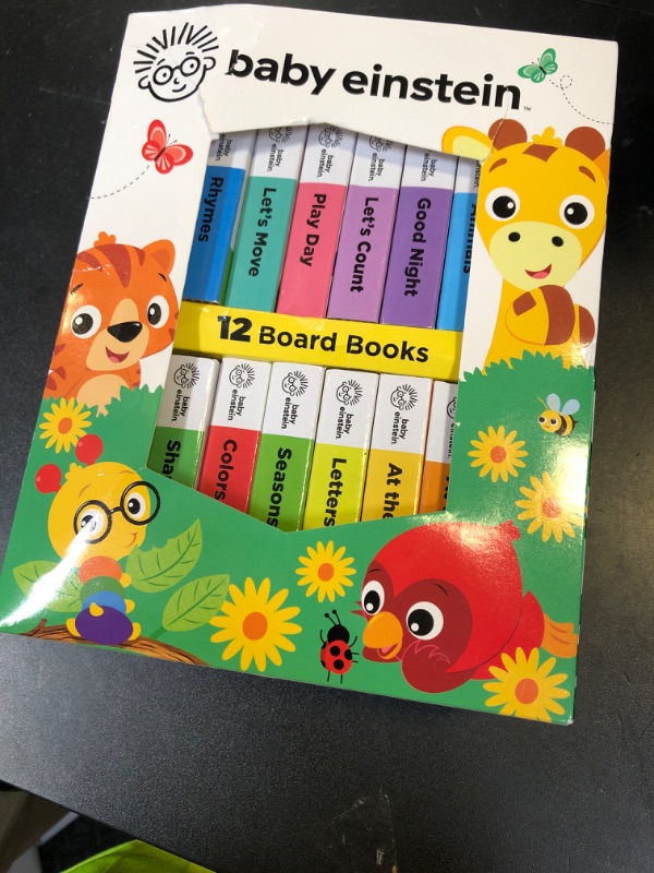 Photo 1 of Baby Einstein - My First Library Board Book Block 12-Book Set - First Words, Alphabet, Numbers, and More! - PI Kids