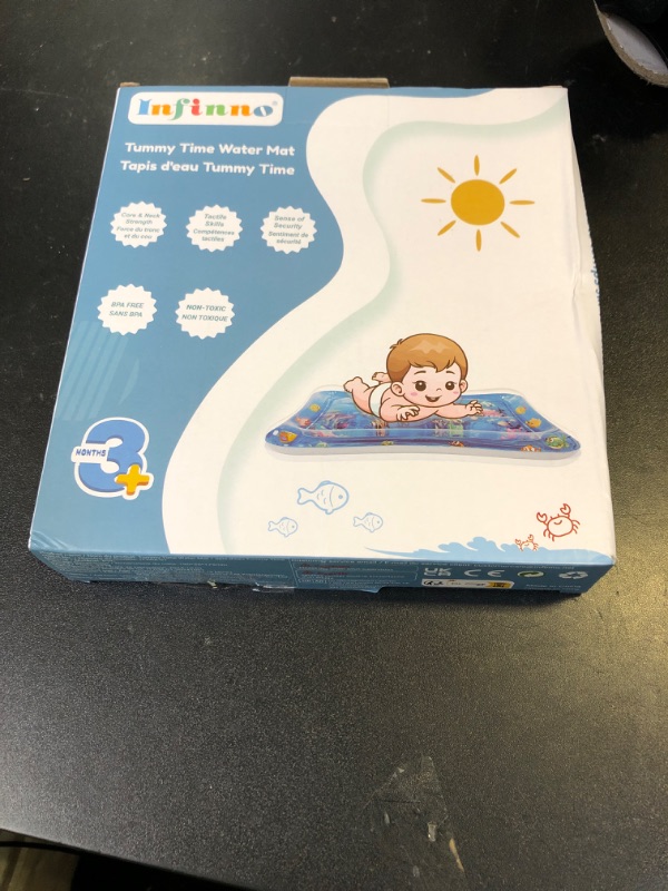 Photo 1 of Infinno Inflatable Tummy Time Mat Premium Baby Water Play Mat for Infants and Toddlers Baby Toys for 3 to 24 Months, Strengthen Your Baby's Muscles, Portable