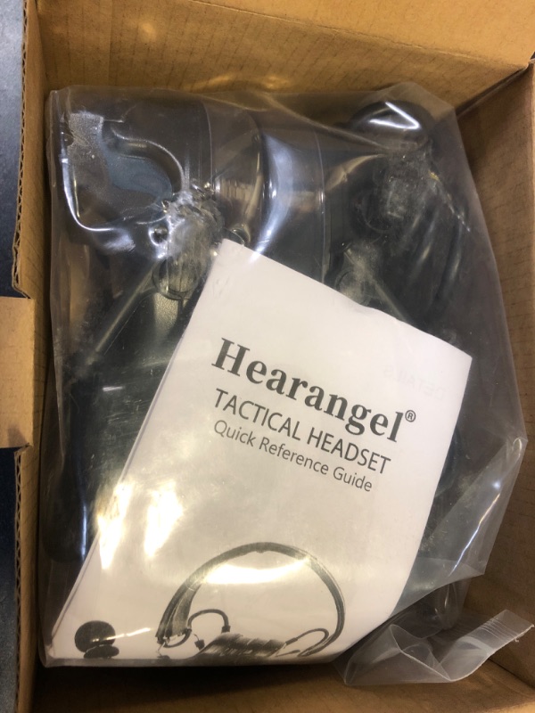 Photo 1 of Hearangel Tactical Headset,Sound Pickup Noise Reduction & K 2 Pin PTT for Airsoft Activities (Black)