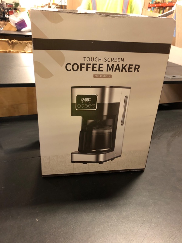 Photo 1 of SHARDOR 10-Cup Programmable Coffee Maker, Regular & Strong Brew Drip Coffee Machine for Home and Office, Auto Shut Off, Permanent Filter, Silver