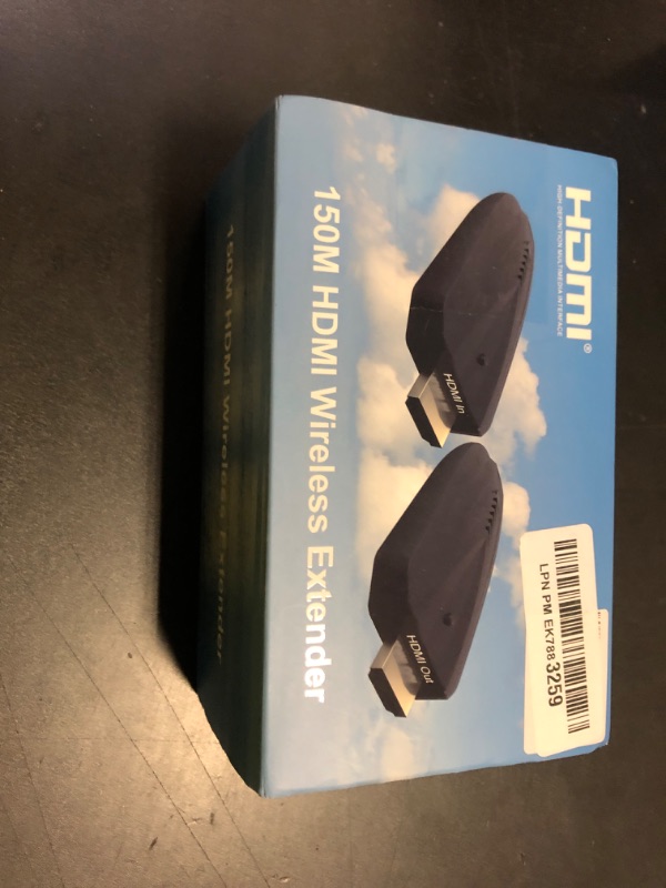 Photo 1 of 4K Wireless HDMI Transmitter and Receiver, 500 FT/150M Range, Plug and Play 2.4G/5G Wireless HDMI Extender kit for Video and Audio Transmission for Laptop/PC etc. No App/Bluetooth Needed